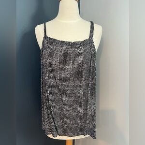 Free People Brown and White Camisole